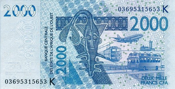 P716Ka Senegal W.A.S. K 2000 Francs Year 2003